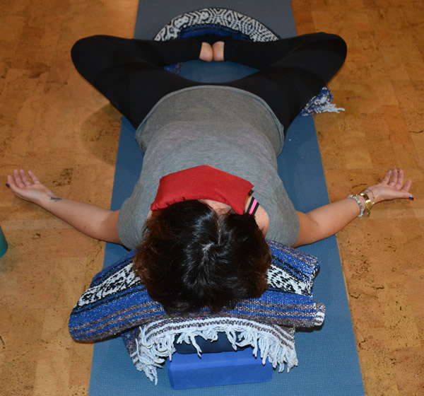 Featured Restorative Pose: Supported Pigeon Pose - Yoga for Times of Change